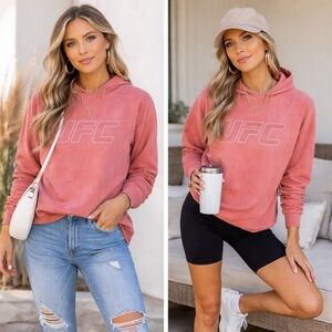 UFC Pink Hoodie Sweatshirt